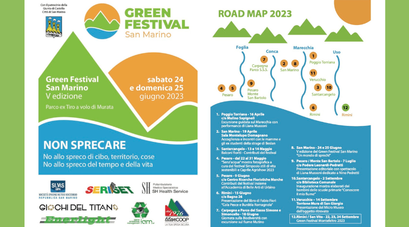 Giugno ricco di eventi sull’ambiente con il Green Festival San Marino-Montefeltro