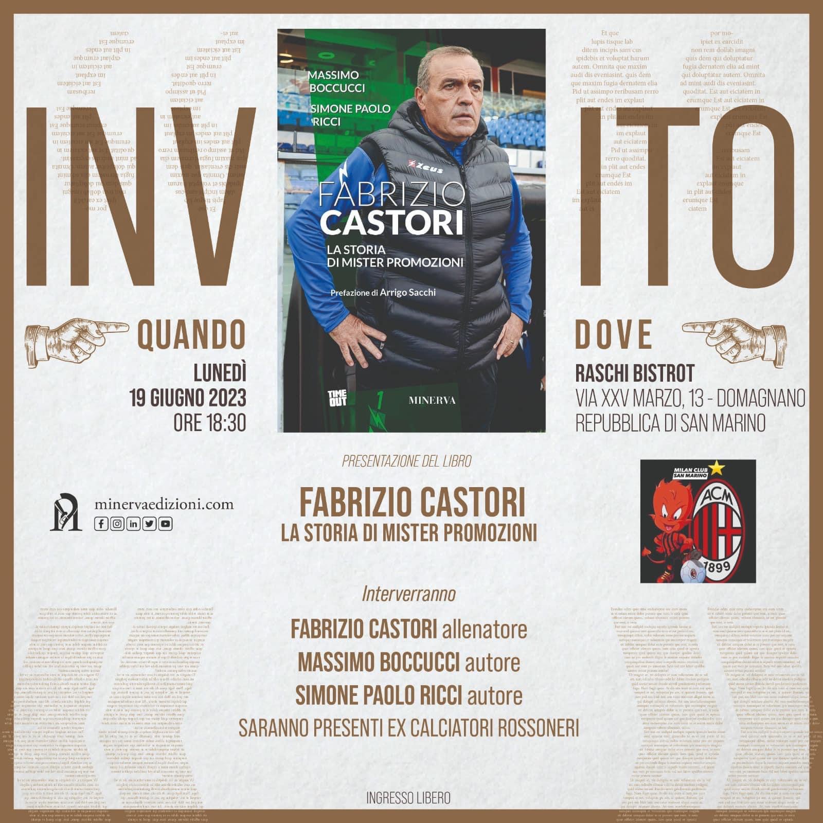 Il Milan Club di San Marino ospita Fabrizio Castori e Massimo Agostini