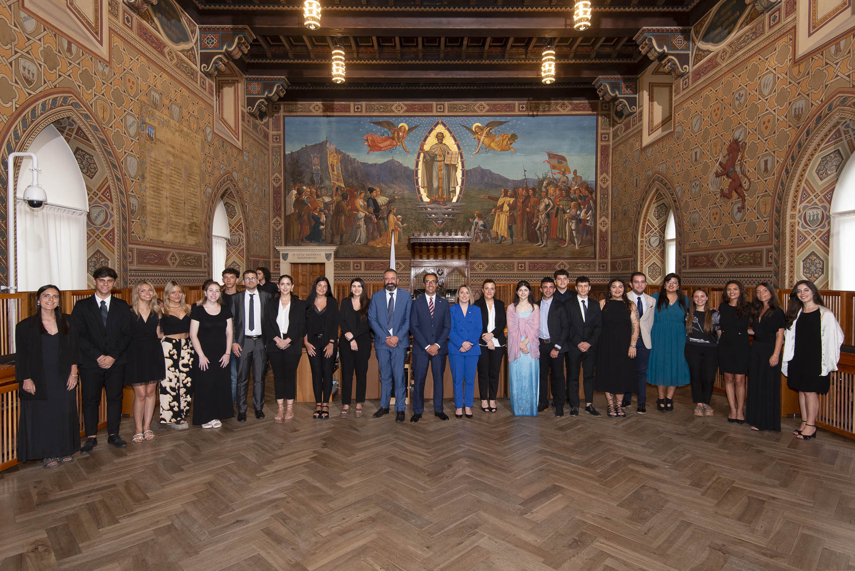 San Marino. I ragazzi dei soggiorni culturali in Udienza dai Capitani Reggenti