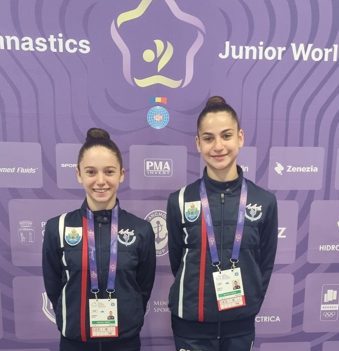 San Marino. Gioia Casali ed Emma Fratti ai Junior World Championships in Romania