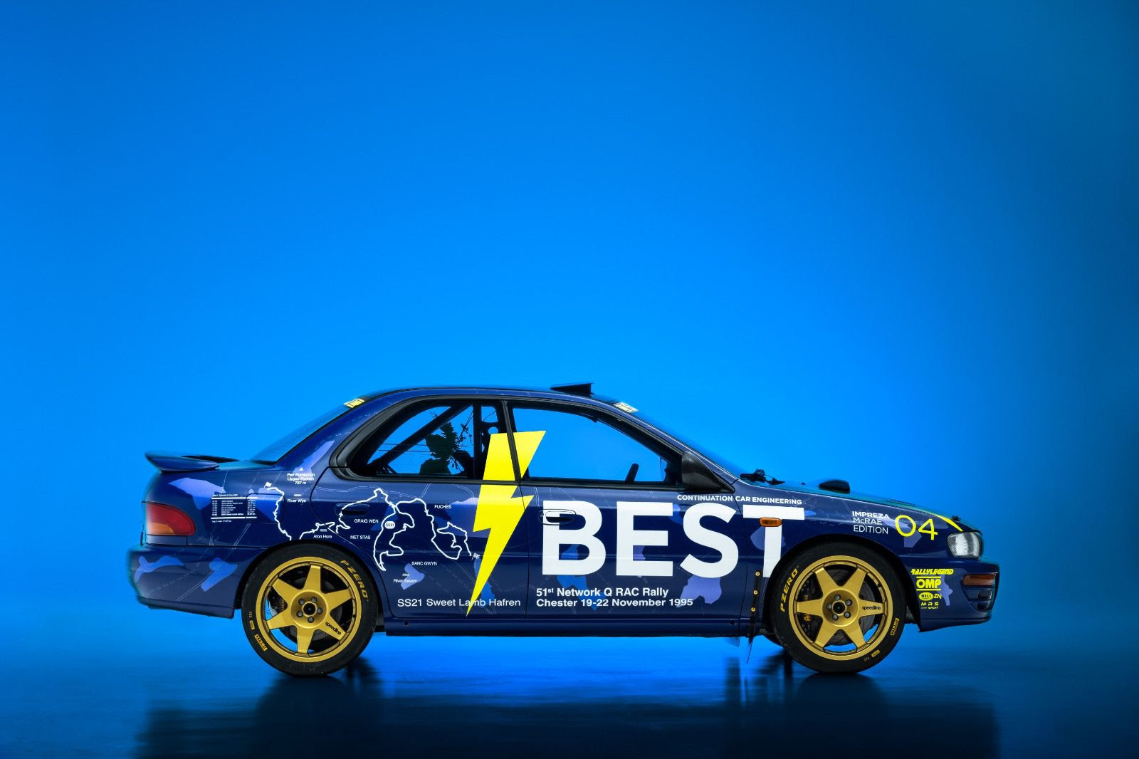 Reunion delle miglior Subaru Impreza 555 a San Marino per il 21° Rallylegend