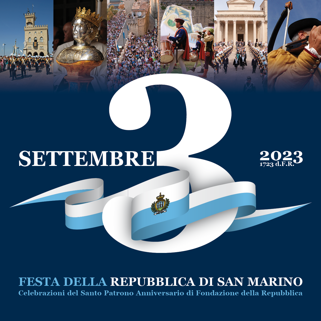 San Marino. Oggi 3 settembre 2023: festa del Santo Marino, patrono e fondatore della Repubblica