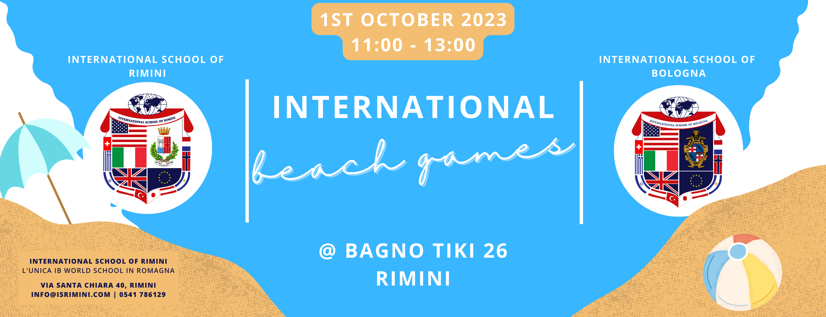 International School of Rimini presenta la seconda edizione degli International Beach Games
