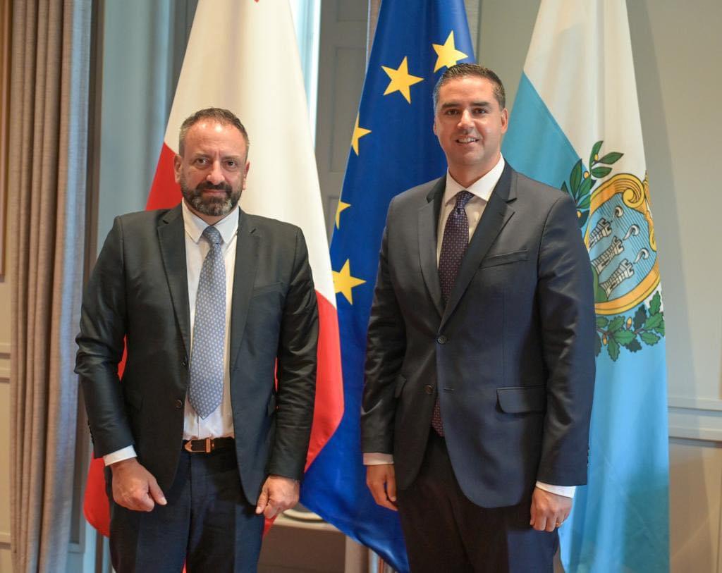 San Marino. Visita ufficiale a Malta del Segretario di Stato Luca Beccari