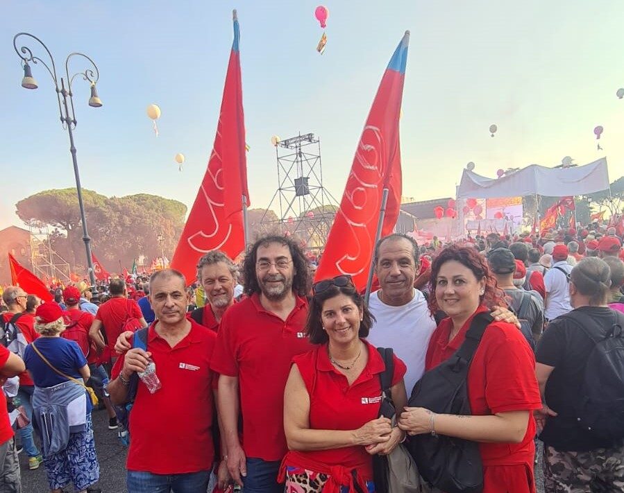 Anche la CSdL di San Marino alla manifestazione della CGIL a Roma