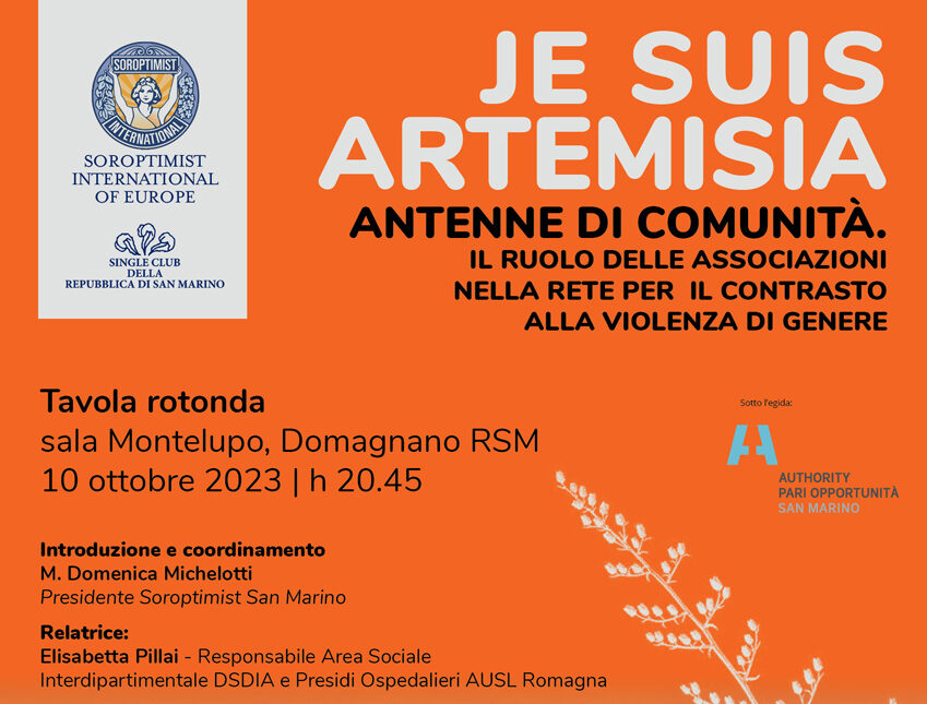 San Marino. Contrasto alla violenza di genere, il 10 ottobre il terzo appuntamento della rassegna Je suis Artemisia
