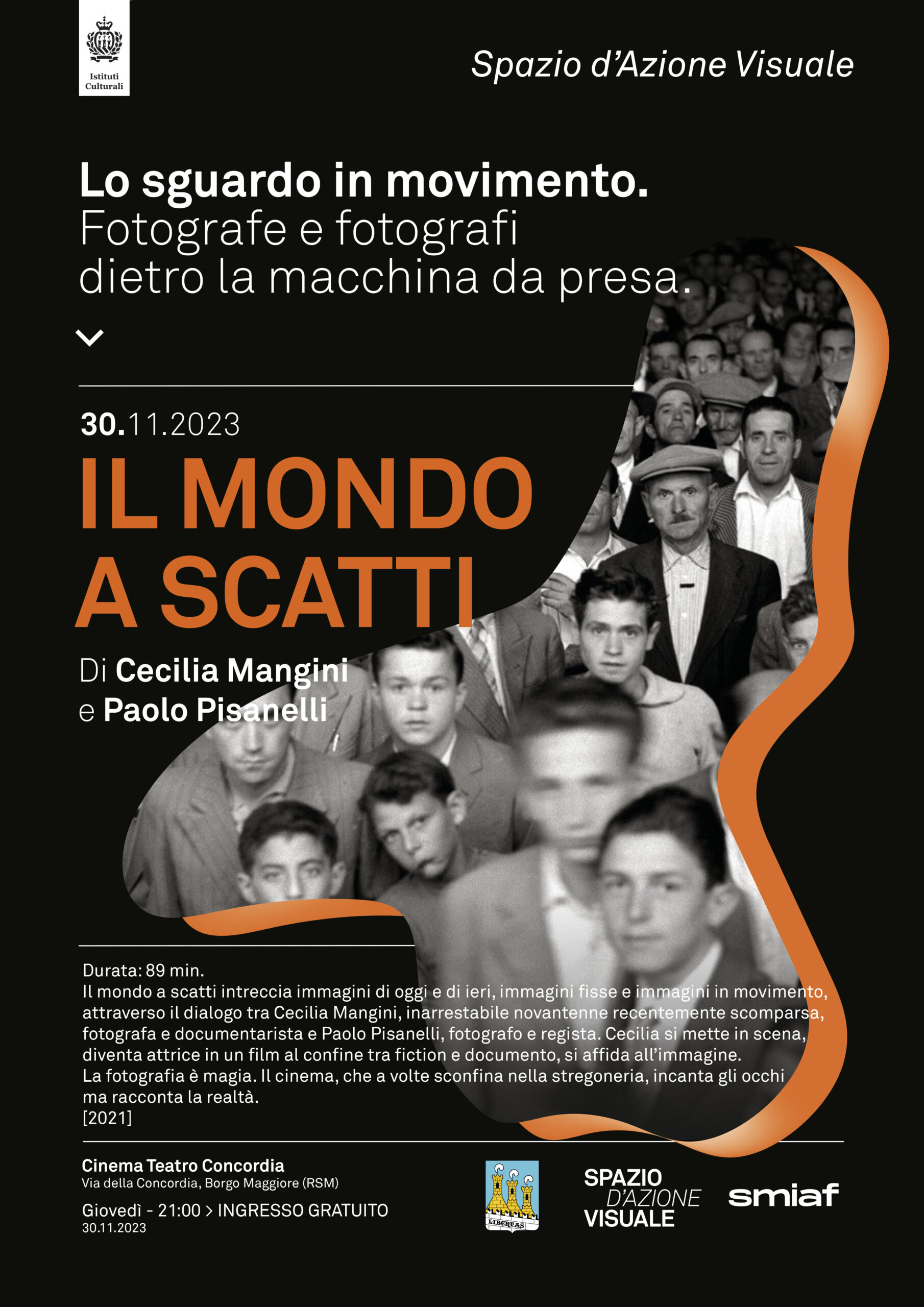 San Marino. Il 30 novembre proiezione del documentario “Il mondo a scatti”