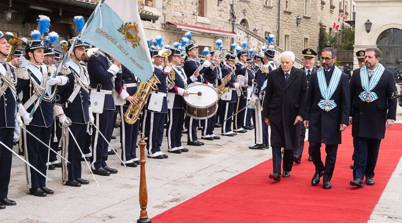 Visita del presidente Mattarella a San Marino, discorso delle Reggenza improntato su Europa, guerra, cambiamenti climatici e rapporti bilaterali