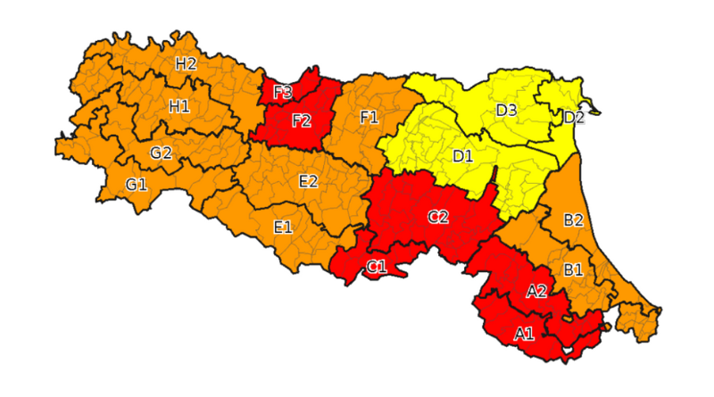 Allerta meteo rossa della Protezione civile: domani previsti venti oltre i 100 km/h su Romagna e San Marino