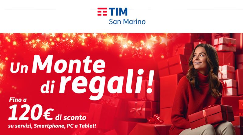 Un monte di regali con TIM San Marino: ecco tutte le offerte del Natale