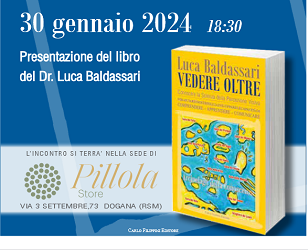 San Marino. Luca Baldassari: presentazione del libro “Vedere oltre”, rivolto a genitori e insegnanti