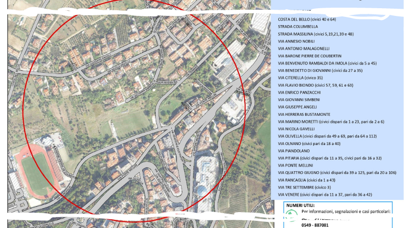 San Marino. L’11 febbraio scatta il bomba-day a Serravalle. Ecco il piano di evacuazione e le indicazioni per la cittadinanza