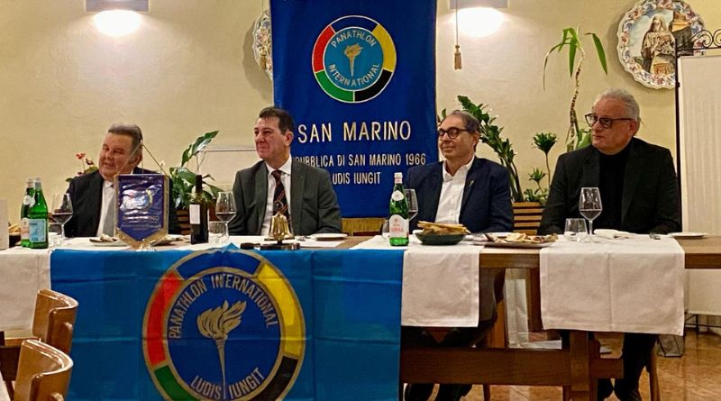 I balestrieri alla riunione conviviale di Panathlon San Marino