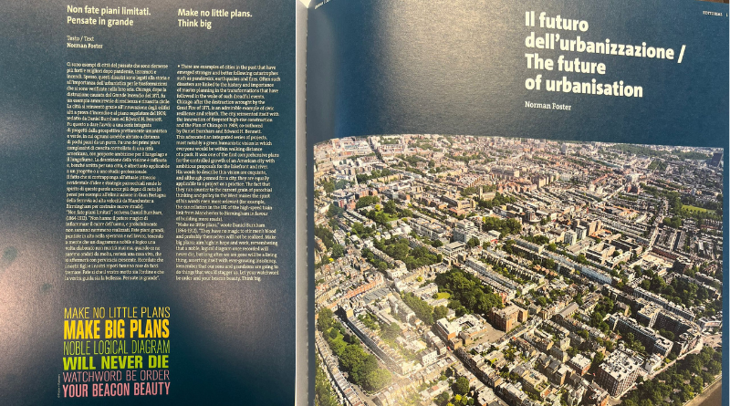 “Il futuro dell’urbanizzazione”, sulla rivista Domus il progetto di Norman Foster che riguarda anche San Marino