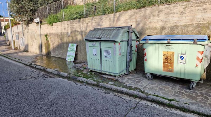 San Marino. Rivolo d’acqua sul marciapiede a Serravalle, la protesta dei residenti