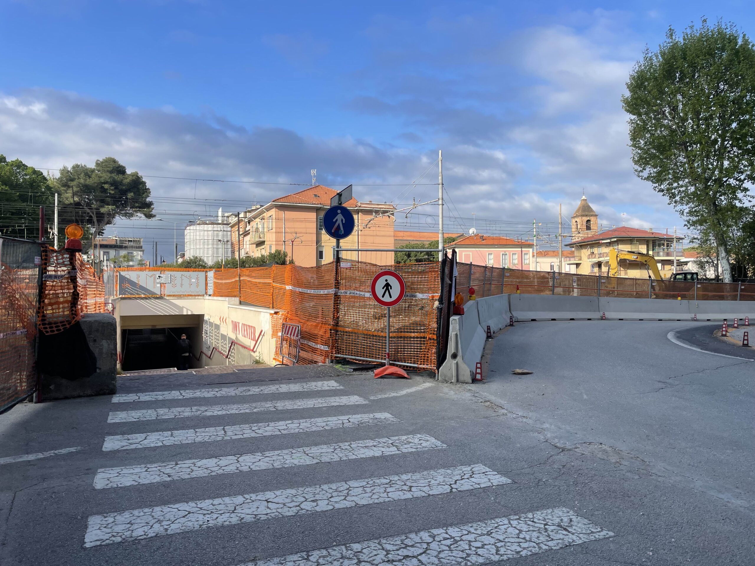 Cantiere nel sottopasso Grattacielo di Rimini per migliorare l’accessibilità pedonale e ciclabile