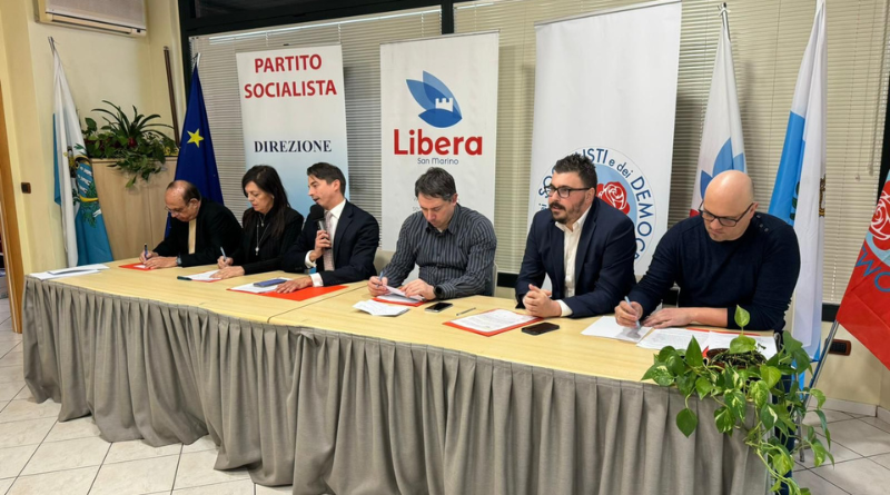 Elezioni a San Marino, la coalizione Libera-Ps-Psd si presenta – VIDEO