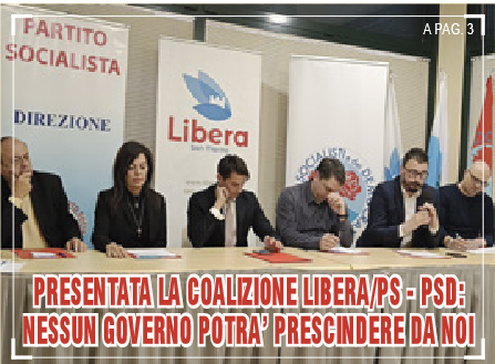 San Marino. Coalizione Libera/Ps -Psd presentata ieri in conferenza stampa