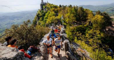 San Marino. Titano Trail Run 2024 tributo a Ayrton Senna