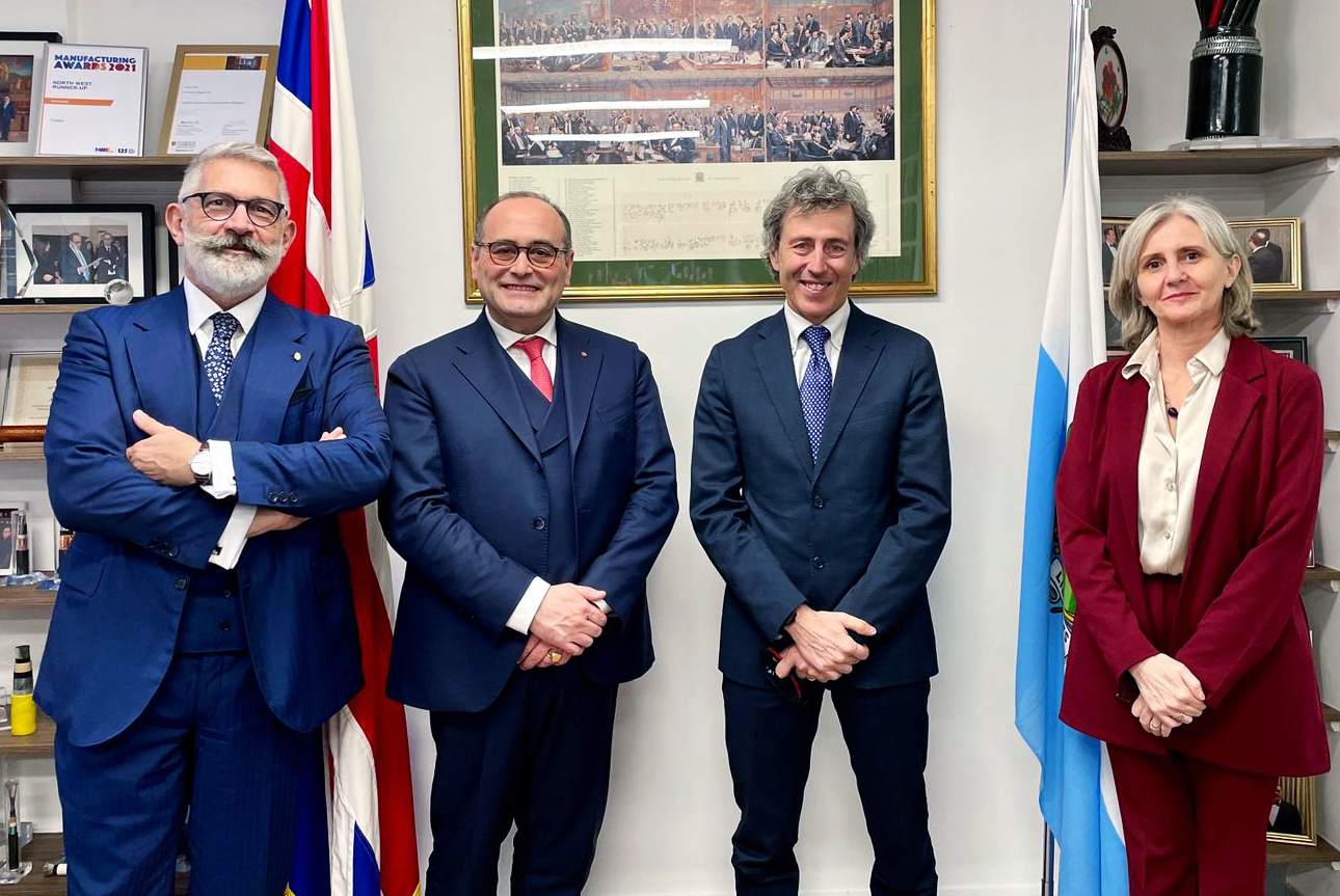 San Marino. Il segretario Belluzzi a Londra alla ricerca di collaborazioni prestigiose con alcune Università