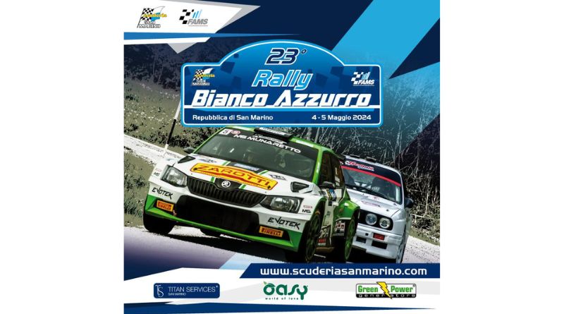 A San Marino oltre 90 equipaggi in occasione del 23esimo Rally Bianco Azzurro