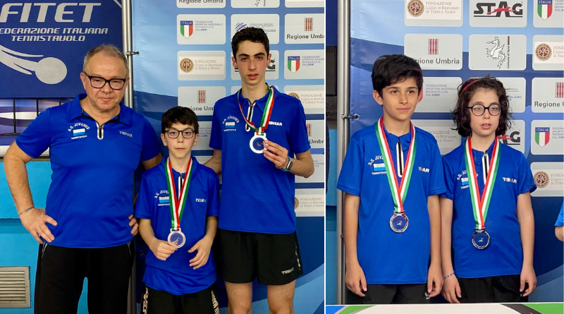 Tennistavolo. U11 e U13 di San Marino vice campioni d’Italia a Terni