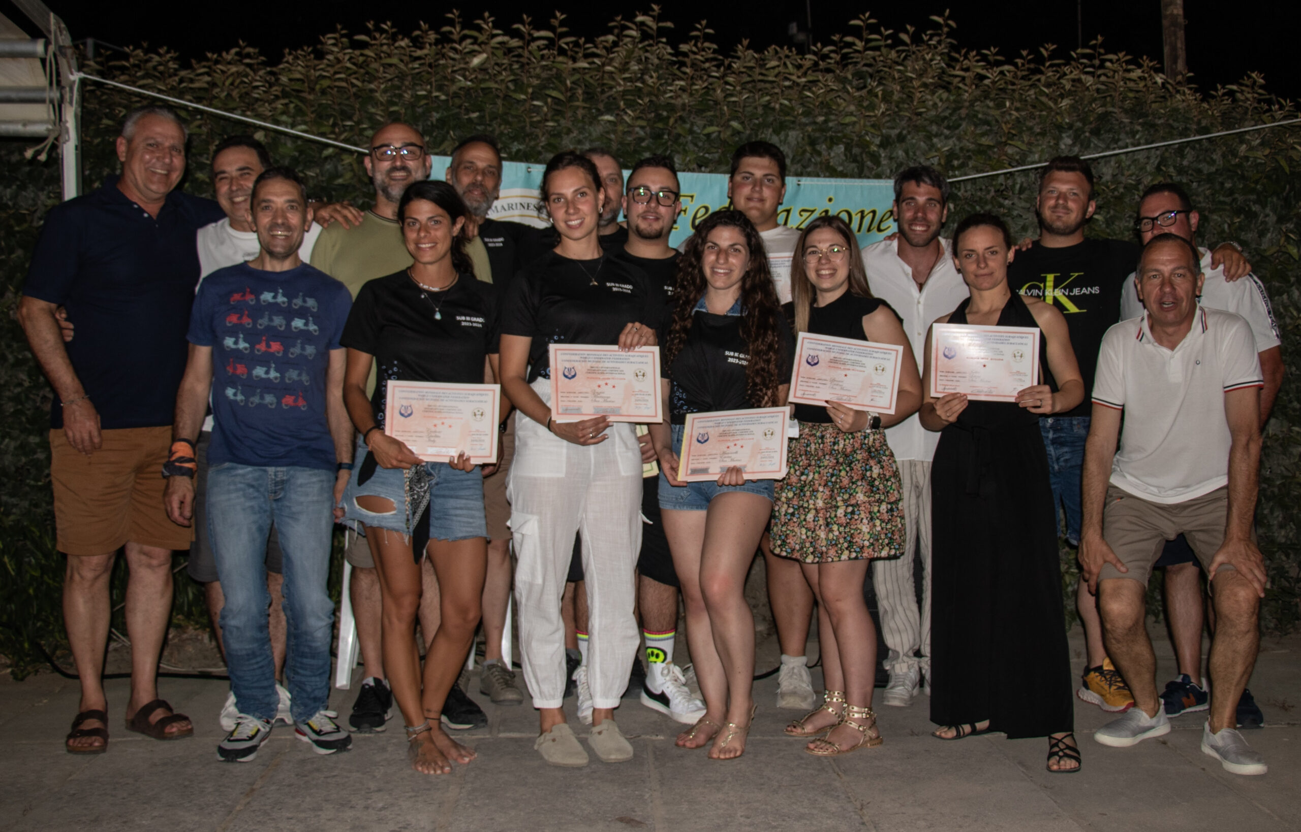 Brevetti sub e apnea per gli allievi della Federazione attività subacquee di San Marino