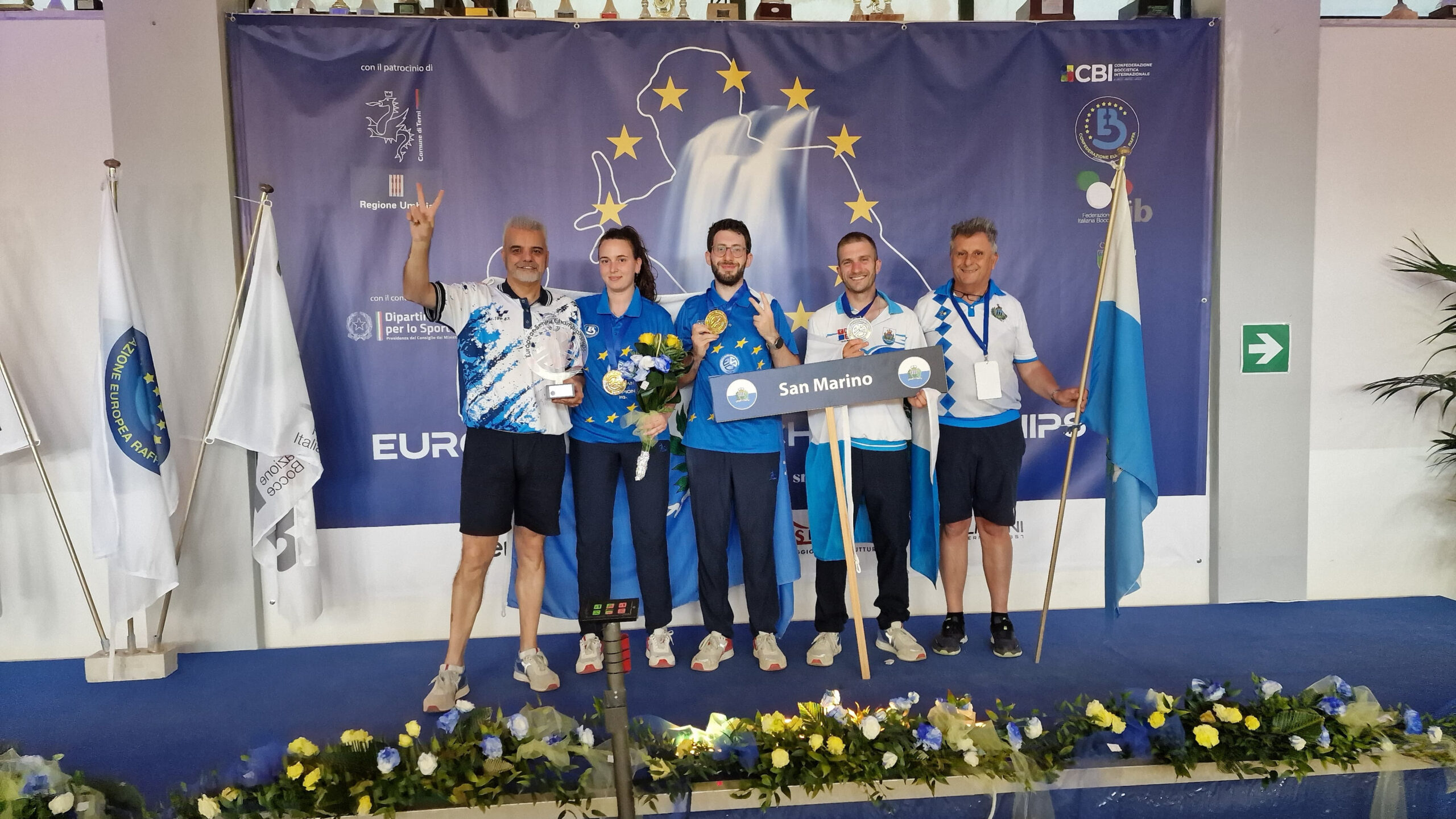 Un oro e un argento per San Marino agli Europei di bocce