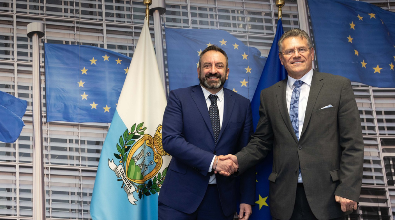 San Marino. Beccari a Bruxelles: “Dalla Commissione europea pieno impegno per concludere l’accordo in tempi celeri”