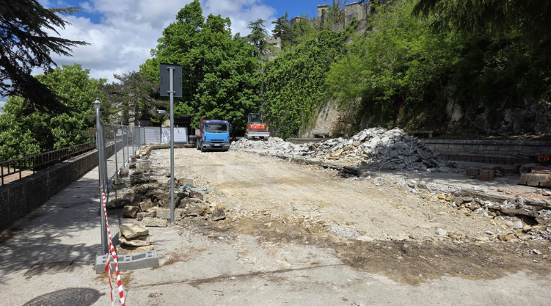 Lavori al Pattinaggio: chiusura temporanea di Via della Fratta a San Marino Città